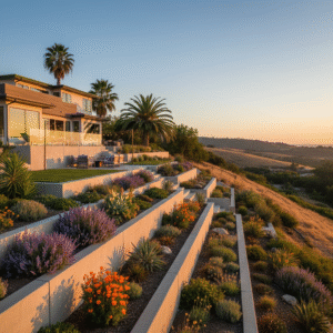 concrete retaining wall orange ca