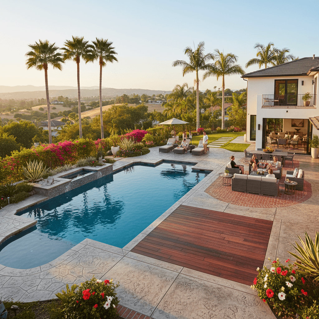 stamped concrete orange ca