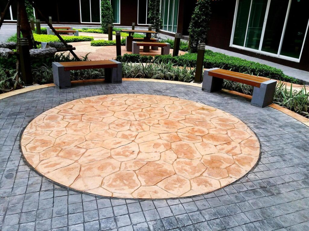 stamped concrete orange ca